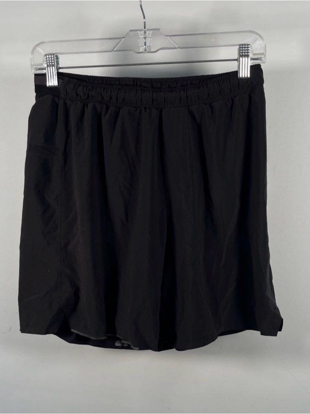 Lululemon Men's Sz M Pace Breaker Lined Athletic Running Shorts in Black